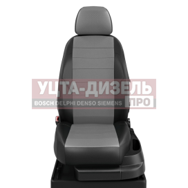 Изображение раздела авточехлы газель next (3 высоких) экокожа черно-серые комплект avtolider
