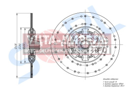 Изображение раздела диск сцепления камаз-5490 (кпп-zf) mfz-430 (усиленный 205) sorl