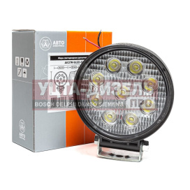 Изображение раздела фара рабочего света круглая 115х142x55мм 27w 9led (рассеянный свет) avtoelectrica