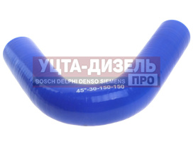 Изображение раздела патрубок угловой силикон (l=150х150мм,d=30 45град.) формакс