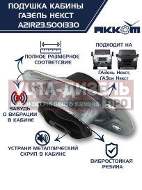 Изображение раздела опора газель next,газон next крепления кабины акком