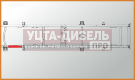 Изображение раздела усилитель газ-3302 №1 рамы амортизатора переднего левый l=630мм толщина 4мм азг