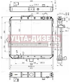 Изображение раздела радиатор газ-3310 валдай алюминевый luzar