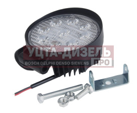 Изображение раздела фара рабочего света круглая 115х142x55мм 27w 9led (направленный свет) avtoelectrica
