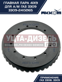 Изображение раздела пара главная газ-3309 41х9 акком