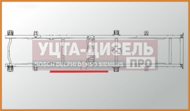 Изображение раздела удлинитель газ-3302 рамы средний левый сверленый l=940мм толщина 4мм азг