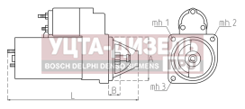 Изображение раздела стартер газ,уаз дв.змз-406,405,409,40524 12в 1.7квт tesla technics