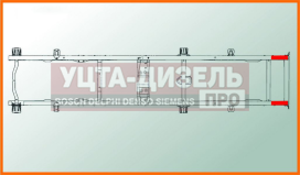 Изображение раздела удлинитель газ-3302 рамы задний сверленый (для поперечены №6) l=800мм азг