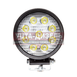 Изображение раздела фара рабочего света круглая 115х142x55мм 27w 9led (направленный свет) avtoelectrica
