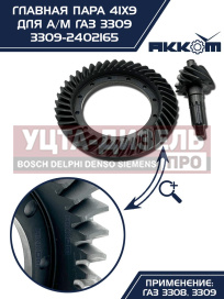 Изображение раздела пара главная газ-3309 41х9 акком