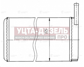 Изображение раздела радиатор отопителя урал-4320 алюминиевый luzar