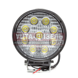 Изображение раздела фара рабочего света круглая 115х142x55мм 27w 9led (рассеянный свет) avtoelectrica
