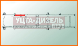 Изображение раздела усилитель газ-3302 №2 рамы под кабину правый l=1200мм толщина 4мм азг