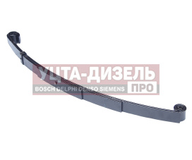 Изображение раздела рессора газ-2705,32213,33021 передняя (4 листа) усиленная с ушками с сайлентблоками l=1566мм чмз