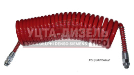 Изображение раздела шланг пневматический витой м16 l=7.5м (красный) polyurethane startec