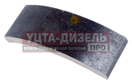 Изображение раздела накладка тормозной колодки зил-130, лаз передн. wшир.=70мм;lдуги=202.5мм;hтолщ.=16мм ати