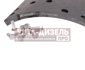 Изображение раздела накладка тормозной колодки shacman shaanxi камаз задней (217х220) movelex