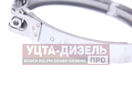 Изображение раздела хомут камаз-евро-4 турбокомпрессора v-образный d=152мм s=1.5мм (нержавеющая сталь) полюс