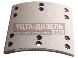 Изображение раздела накладка тормозной колодки jac n120 камаз компас-12 задней (1шт.) movelex