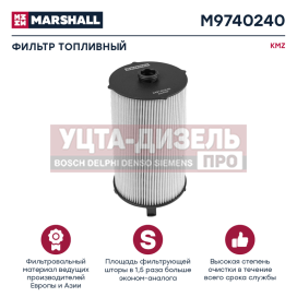 Изображение раздела элемент фильтрующий камаз-54901 топливный marshall