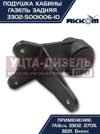 Изображение раздела кронштейн газ-3302 кабины в сборе задний акком