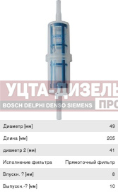 Изображение раздела фильтр топливный камаз,маз,зил дизельный двигатель универсальный грубой очистки goodwill