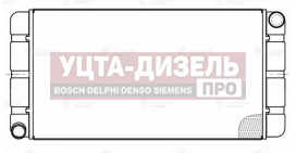 Изображение раздела радиатор отопителя маз-6422,4370 алюминиевый luzar